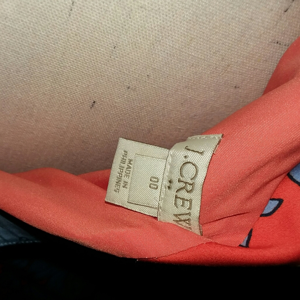 J Crew one shoulder orange & lilac dress - Picture 3 of 3